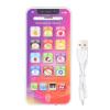 Kids Learning Toy Play Cell Phone Soft LED Light Adjustable Volume Learning Mobile Cellphone with USB Recharge Cable (Purple) view 1