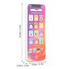 Kids Learning Toy Play Cell Phone Soft LED Light Adjustable Volume Learning Mobile Cellphone with USB Recharge Cable (Purple) view 4