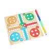 Flying Chess Game Portable Flying Chess with Transparent Tote Bag for Family Party Travel Camping view 4