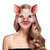 Abaodam Halloween Animal Mask: Half Face Pig Mask for Party Festival Cosplay Fancy Ball - Funny Masquerade Costume Prop for Carnival Events view 1