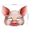 Abaodam Halloween Animal Mask: Half Face Pig Mask for Party Festival Cosplay Fancy Ball - Funny Masquerade Costume Prop for Carnival Events view 4