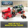 Monster Jam Launch & Go Hauler Playset with Exclusive Max-D Truck, Transports Up to 8 Monster Trucks, Slam Launch Feature, True Metal 1:64 Scale  Official Toy for Kids Ages 3+ view 2