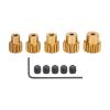 32P Pinion Gear Set 12T 13T 14T 15T 16T, Motor Pinion Gears Kit for 1/10 RC Car, 3.175mm AFT Aluminum y Gears with Set Screws and Wrench, Upgrade Parts for RC Car Enthusiasts view 1