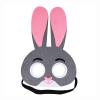 Animal Felt Mask Non-Woven Fabric Masquerade Mask for Celebrations Children Teens Costume Party- Rabbit view 2