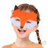 Animal Felt Mask Non-Woven Fabric Masquerade Mask for Celebrations Children Teens Costume Party- Fox view 3