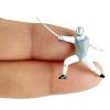 1/64 Scale Fencing Figure Model Miniature Resin Diorama Landscape Display Ornament Photography Prop Tiny People- Forward Gray view 3