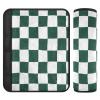 Nexawaveo Car Seat Strap Covers Checkered Green Soft Flannel Shoulder Pads for Baby Car Seat Stroller Backpack view 1