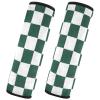 Nexawaveo Car Seat Strap Covers Checkered Green Soft Flannel Shoulder Pads for Baby Car Seat Stroller Backpack view 2