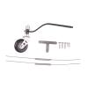 Carbon Fiber Landing Gear Tail Wheel Assembly Kit with 1.25inch PU Tire Replacement Wheel and Screws for RC Airplane Models- 26CC view 1