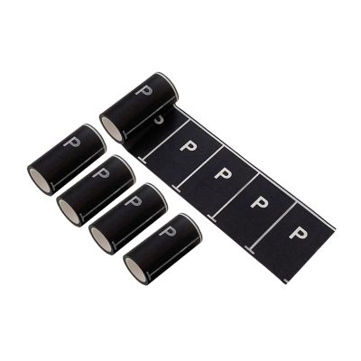 getuse 5 Rolls Road Tape Parking Space Cartoon Race Car Tape for Boys Girls Birthday Gifts Play Mat Decorative Paper Stickers-