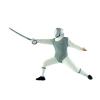 2Pcs 1/64 Scale Fencing Figures Miniature Figurines Resin Diorama Models Landscape Display Ornament- Gray view 2