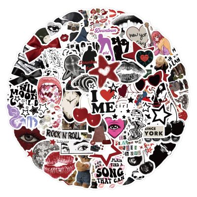 100Pcs Aesthetic Downtown Girls Stickers Pack Cool Trendy Y2K Stickers for Water Bottle Funny Waterproof Sticker for Teens Adults Vinyl Sticker for Laptop Skateboard Party Supplies(Downtown)