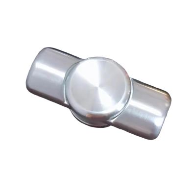 EDC Small Steel Column Mechanical Metal Feel Fingertip Gyroscope Decompression Desktop Toy Gift(Black)