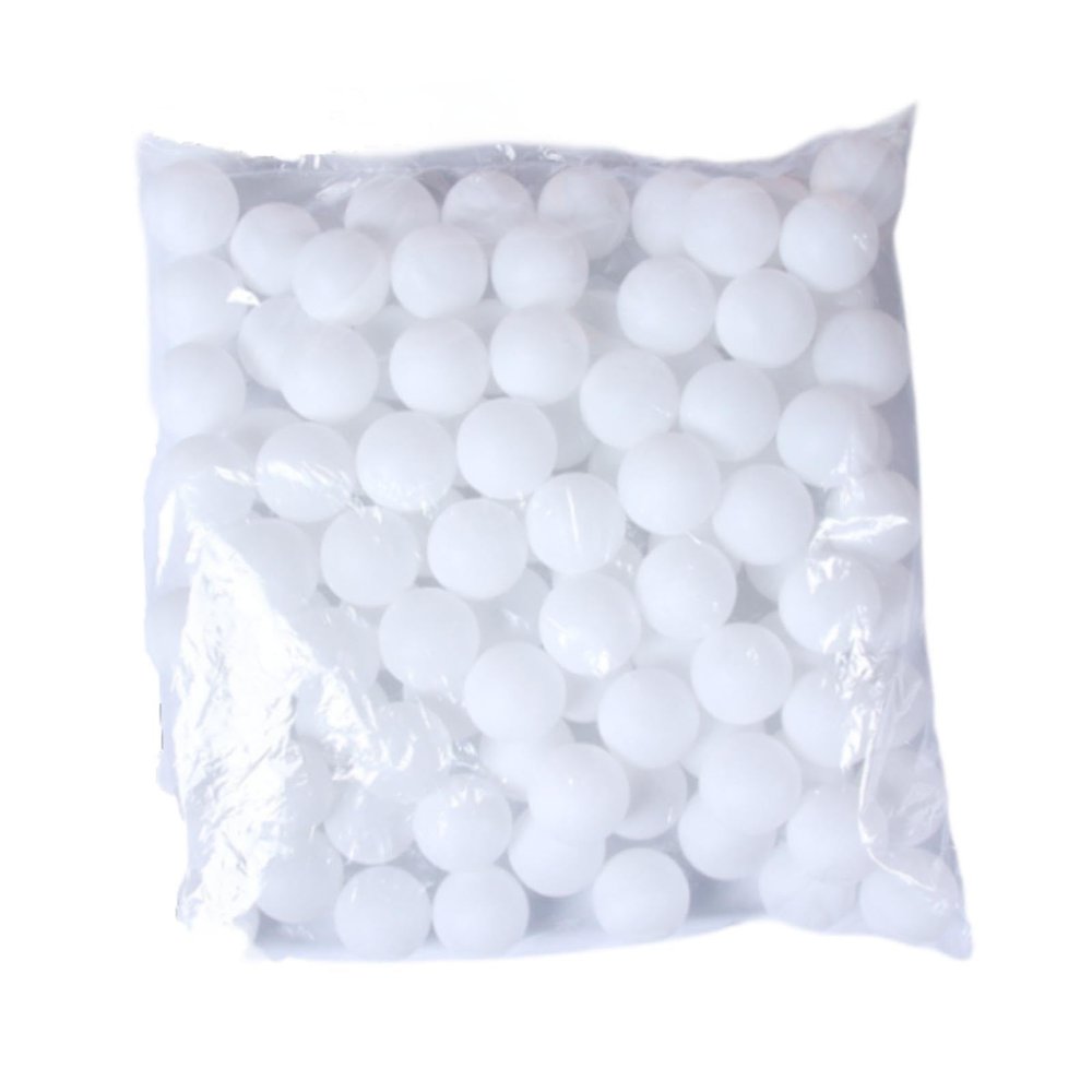 40mm Raffle Balls for Bingo and Craft Activities - Blank Design PP Balls for Lottery Games, School Events and DIY Projects- 150 Pieces White