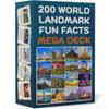 200 World Landmark Fun Fact Cards  Fascinating, Educational Flash Cards for Kids | Lunchbox Notes, Homeschool, Classroom, Travel + Bonus Printable 60 Space Fun Facts | Back to School & Gift Idea view 1