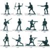 150PCS Army Men Toys Military Set, Plastic Army Men Soldier Action Figures, Multiple Poses Soldiers Playset Gifts for Adults Kids Boys Girls view 2