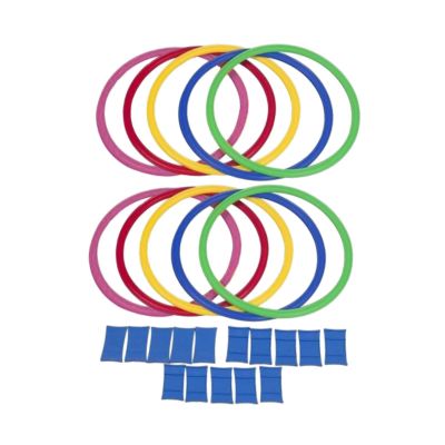 10Pcs Agility Training Rings Circle Rings Set Home Gym Fitness Equipment for Soccer Rugby Training Children Hopscotch Toy- 38cm