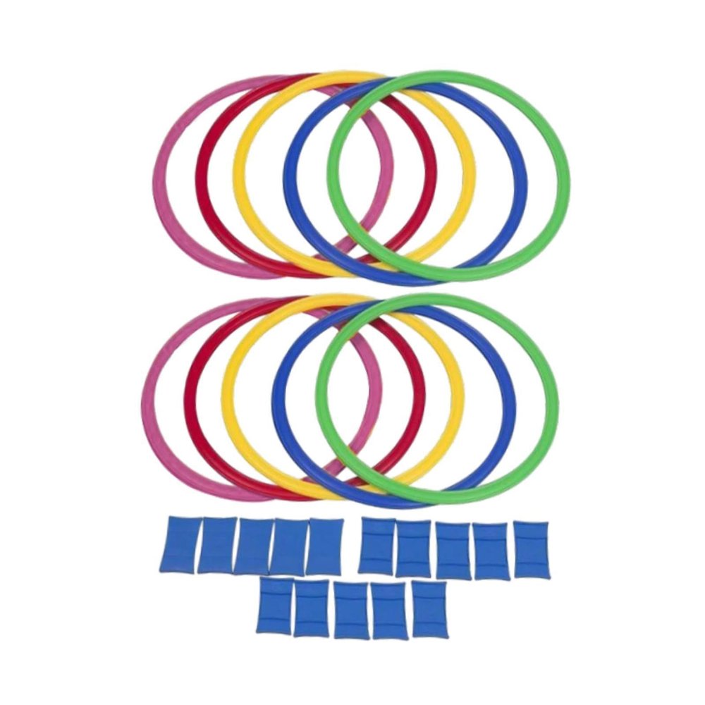 10Pcs Agility Training Rings Circle Rings Set Home Gym Fitness Equipment for Soccer Rugby Training Children Hopscotch Toy- 38cm