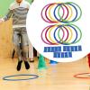 10Pcs Agility Training Rings Circle Rings Set Home Gym Fitness Equipment for Soccer Rugby Training Children Hopscotch Toy- 38cm view 4