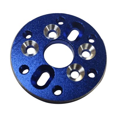 RC Motor Holder Spare Parts CNC Machined Bracket Aluminum Alloy Conversion Mount for 380/28 to 540/3650 Motors- Blue