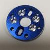RC Motor Holder Spare Parts CNC Machined Bracket Aluminum Alloy Conversion Mount for 380/28 to 540/3650 Motors- Blue view 3
