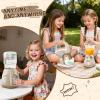 Kids Kitchen Playset for Toddlers, Play Kitchen Toys with Lights & Sounds, Pretend Play Kitchen Set for Toddlers Kids Girls 3-4 4-8, Toddler Toy Gifts for Ages 3 4 5 6 7 8 Years Old Birthday Christmas view 3