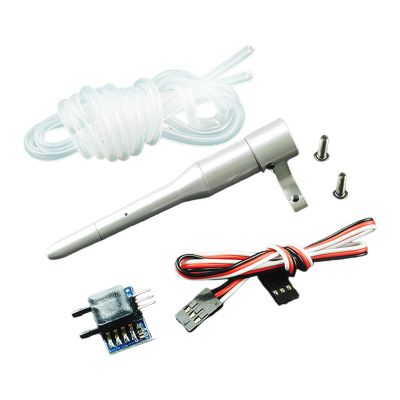 Airspeed Pitot Tube Kit for RC Airplanes, Differential Pressure Sensor with 2.36inch Hose, Spare Part for Remote Control Aircraft Speed Measurement- Apm Type