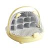 Silkworm Growth Box Feeding Box Portable Observation Cabin Small Animal Breeding Container Silkworm Hatching Container- Yellow view 1