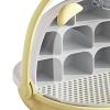Silkworm Growth Box Feeding Box Portable Observation Cabin Small Animal Breeding Container Silkworm Hatching Container- Yellow view 2