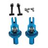 2Pcs Front and Rear Metal Differential Upgrade Parts for WLtoys 1/28 284161 284010 284131 K989 K969 RC Model Car- Blue view 3