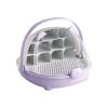 Silkworm Breeding Box Silkworm Transport Container Portable Observation Cabin Small Animal Breeding Container Easy to Observe 7.87x8.27x6.69inch- Violet view 1