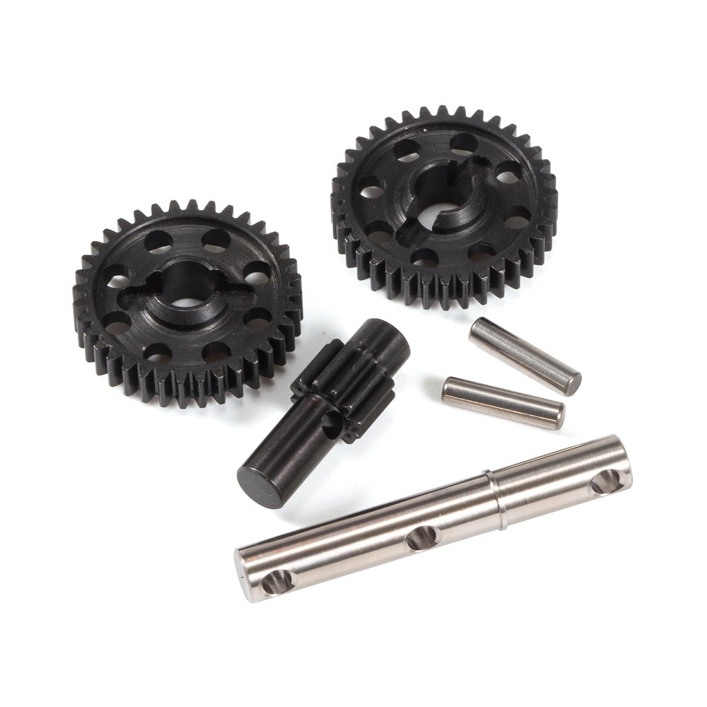 48Pitch Ultralight Portal Transmission Tiny Gearbox with Slipper Pad for 1/10 LCG Chassis Cheater Rigs Capra SCX10 III AR45 Axle(Replacement Gear)