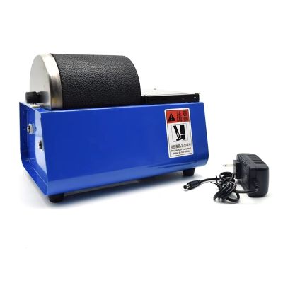 Rock Tumbler Polisher Kit, Starter Rock Tumbling Kit, Electric Rock Tumbler Machine, Gemstones Polisher Rotary Leakproof Rubber Barrel for Crystals, Stone, Glass, Metal