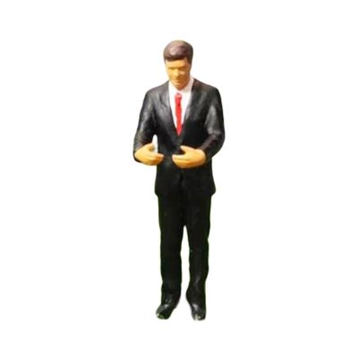 PawwJoy Mini 1/87 Scale Resin Miniature Figures Bride Groom Wedding Couple Model People for Dollhouse Diorama Landscape Scene- Black Groom