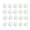 8 Sided Dice Set DIY Plastic Durable 20PCS for Board Games Math Teaching White 2.8x2.8x2.8cm view 1