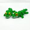 Bpetga Playful 3D Printed Crocodile Figurine with Articulated Joints - Adorable and Funny Desk Ornament Figurine Gift (1PCS) view 2