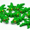 Bpetga Playful 3D Printed Crocodile Figurine with Articulated Joints - Adorable and Funny Desk Ornament Figurine Gift (1PCS) view 4