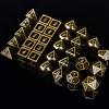 Amiven Extended Metal Dice RPG Set - 31 Piece DND Polyhedral Dice for Dungeons and Dragons 5e Tabletop Role Playing Adventure Games (Black Gold) view 3