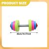 2 Pieces Kids Dumbbell Toy Children Barbell Multipurpose Fitness Playset Workout Equipment for Ages 3+ Boys Girls- 2 Short view 2