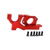 Adjustable Motor Mount Set for 1/10 104001 104072 RC Car Upgrade Accessories Metal Construction Easy Installation- Red view 2