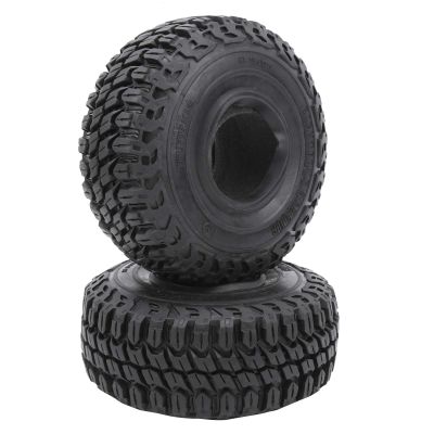 2pcs RC Remote Car 1.9in Rubber Tyres Wheel Tires D90 1/10 RC Crawler Dotted Tread Pattern Better Grip Enhanced Stability