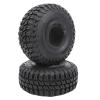 2pcs RC Remote Car 1.9in Rubber Tyres Wheel Tires D90 1/10 RC Crawler Dotted Tread Pattern Better Grip Enhanced Stability view 1