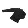 1/12 Scale Long Sleeve T Shirt for Miniature Male Doll Figures 6 Inch Action Figure Clothing- Black view 1