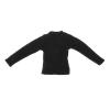 1/12 Scale Long Sleeve T Shirt for Miniature Male Doll Figures 6 Inch Action Figure Clothing- Black view 3