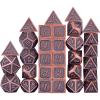 Amiven Extended Metal Dice RPG Set - 31 Piece DND Polyhedral Dice for Dungeons and Dragons 5e Tabletop Role Playing Adventure Games (Copper) view 1