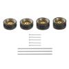 4Pcs 1/64 Diecast Model Car Wheel & Tire Accessories Replacement Spare Parts Alloy Rubber Wheels- Style G view 1