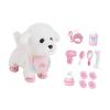 Electric Pet Toy Walking Puppy Interactive Sound Motion Activated Dog Toy with Leash and 8 Accessories for Kids 3 Years and Up- Bichon Frise view 2