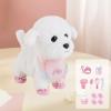 Electric Pet Toy Walking Puppy Interactive Sound Motion Activated Dog Toy with Leash and 8 Accessories for Kids 3 Years and Up- Bichon Frise view 4