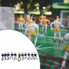 11Pcs Miniature Soccer Player Toy Figures 2 Inch Height Soccer Guy Diorama Character Figures for Miniature Scene Display- Blue Player view 3
