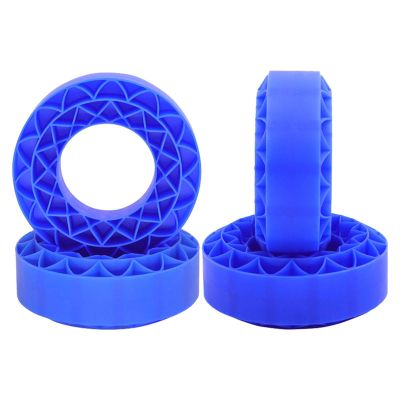 4 Silicone Foam Inserts for 1/10 Scale RC Truck 1.9inch Tires Crawler Car Tire Inserts- Blue
